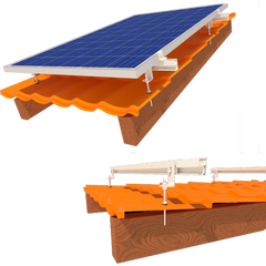 InstallKit IK-XL-M-8 Комплект крепления 8 солнечных панелей до 1145мм металлочерепица профнастил шифер via29994 фото