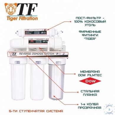 Tiger Filtration RO-5 - система обратного осмоса 67013 фото