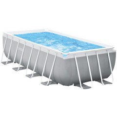Каркасний басейн Intex 26790 (400х200х122 см) з картриджним фільтром та драбиною ap18154 фото