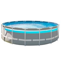 Каркасний басейн Intex 26730 (488х122 см) з картриджним фільтром, драбиною та тентом ap18173 фото