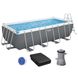 Каркасный бассейн Bestway 56670 (488х244х122 см) с картриджным фильтром, стремянкой и тентом ap4166 фото 1