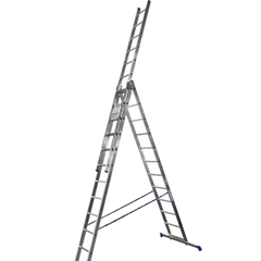 TRIOMAX VIRASTAR Алюмінієві трисекційні сходи 3х12 сходинок via30314 фото