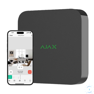 Ajax NVR (16ch) (8EU) black Сетевой видеорегистратор via30456 фото