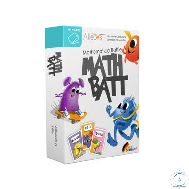 Математическая битва - выучить таблицу умножения - настольная обучающая игра для детей 62213 фото