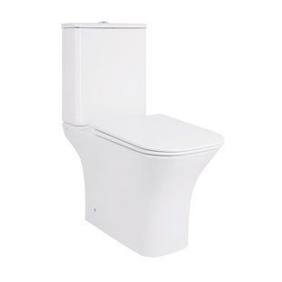 Унитаз-компакт Qtap Presto Quadro безободковый с сиденьем Soft-close QT24221215AW SD00052480 фото