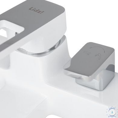 Смеситель для ванны Lidz Wawel 006 (c душевым гарнитуром) (k35) LDWAW006WHI45398 White SD00051522 фото