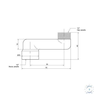Эксцентрик радиаторный Icma 1/2"х5 см №720 SD00020750 фото