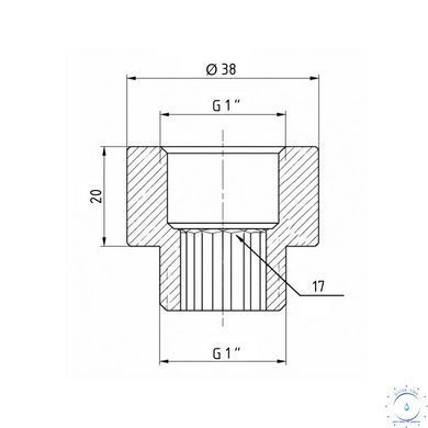 Удлинитель хром. 1'' х 20 "Icma" №19 SD00050007 фото
