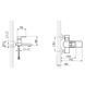 Смеситель для ванны Lidz Wawel 006 (c душевым гарнитуром) (k35) LDWAW006WHI45398 White SD00051522 фото 2