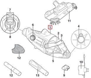 Блок мотора з акумулятором Kokido для пилососа Voltera 25 (EV25ASM01) 29576 фото