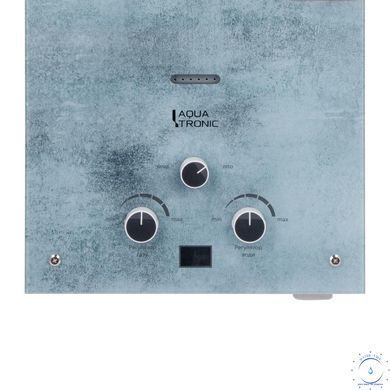Колонка газова димохідна Aquatronic A21-10LBeton 10 л скляна панель Бетон SD00055231 фото
