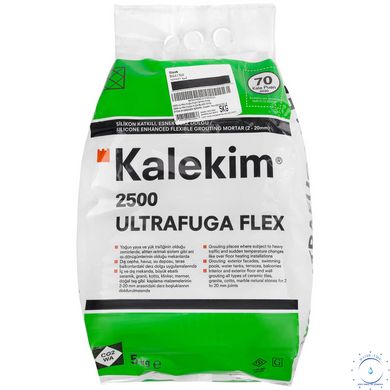 Еластична фуга для швів із силіконом Kalekim Ultrafuga Flex 2555 (5 кг) Чорний ap8637 фото