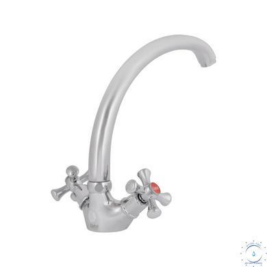 Змішувач для кухні Lidz Lamb 273F двохвентильний LDLAM273FCRM21890 Chrome SD00027987 фото