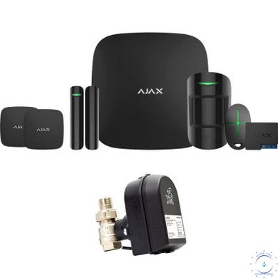Ajax StarterKit + LeaksProtect (2 ед.) + WallSwitch + кран с электроприводом Honeywell 220 One ДУ32 (HAV32) ajax006430  фото