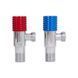 Комплект угловых кранов (круг, красный+синий) Thermo Alliance Standart 1/2"НН, нерж, хром, керам. букса TAS350W1515RB SD00055669 фото 5