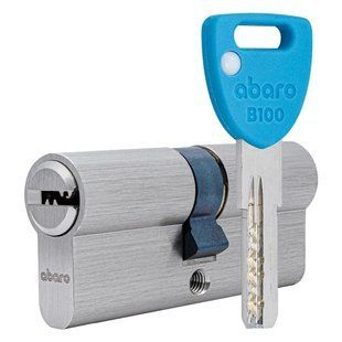 ABARO B100 80 (40*40) Цилиндр никель сатин 5 ключей 99-10036457 фото