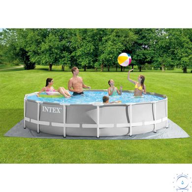 Каркасный бассейн Intex 26724 (457х107 см) с картриджным фильтром, стремянкой и тентом ap18148 фото