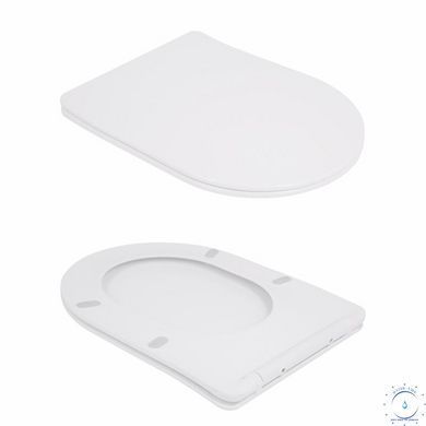 Унитаз-компакт Qtap Robin Ultra Quiet безободковый с сиденьем Soft-close QT13226089AW SD00051949 фото