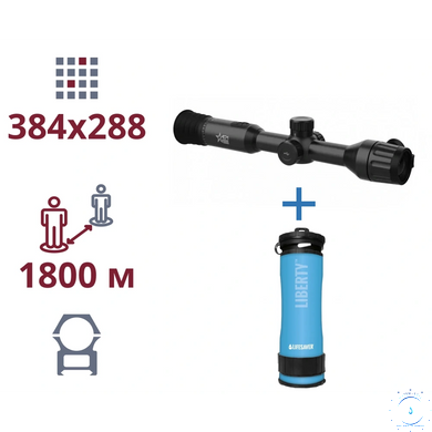 AGM Adder TS35-384 + LifeSaver Liberty Blue Акция тепловизор и портативный очиститель воды via31280 фото