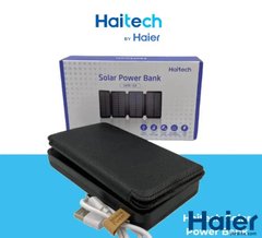 PowerBank (Портативний зарядний пристрій) з сонячною панеллю Haitech Solar Power Bank by Haier 10 000 mAh HR10487 фото