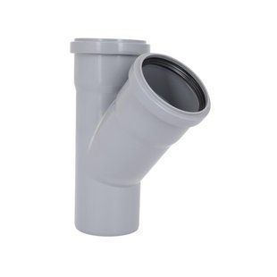 Тройник канализационный Ostendorf-OSMA HT-System PLUS d75/75/75&times;45&deg; SD00057556 фото