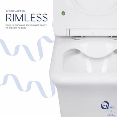 Унитаз-компакт Qtap Kalao безободковый с сиденьем Soft-close QT08221213AW SD00046562 фото
