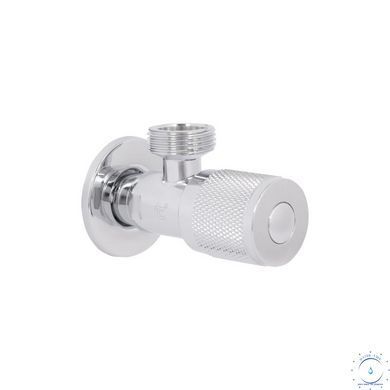 Кран кутовий (круг) Thermo Alliance Standart 1/2"Зх3/4"З, нерж, хром, керам. буксу TAS351W1520 SD00055673 фото