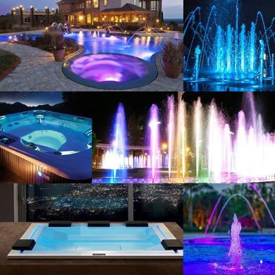 Прожектор світлодіодний Aquajoy 008 546LED 33 Вт RGB, із закладною 42448 фото