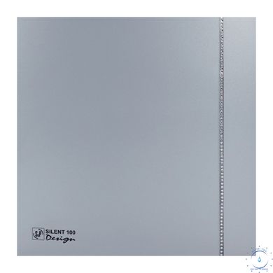 Витяжний вентилятор Soler&Palau Silent-100 CZ Silver Design Swarovski 5210622400 фото