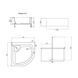 Душевой поддон Lidz KAPIELKA ST80x80x41 см с панелью SD00050482 фото 2