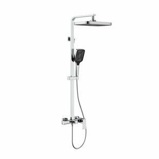 Душевая система для кабины Qtap Capricorn на три потребителя (с изливом) 53103KNC Chrome SD00047514 фото