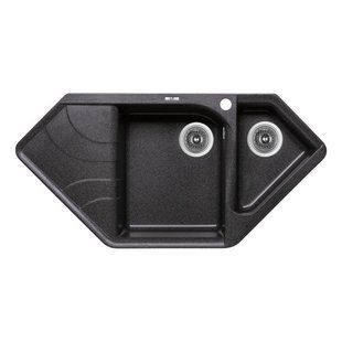 Кухонна мийка з додатковою чашею Lidz 1000x500/225 GRF-13 (LIDZGRF131000500225) SD00044515 фото