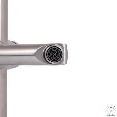 Смеситель для ванны Brinex Pure 006 с поворотным изливом (с душевым гарнитуром) Nickel BRIPUR006NKL SD00053175 фото