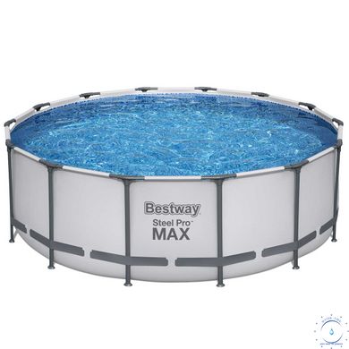 Каркасный бассейн Bestway 5612X (427х122 см) с картриджным фильтром, тентом и стремянкой ap6979 фото