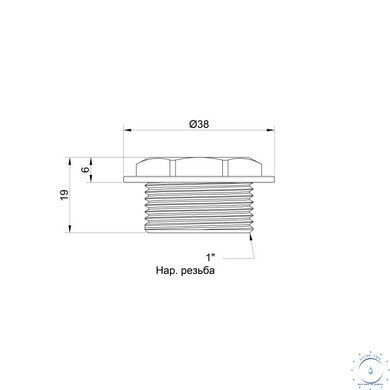 Заглушка Icma 1" ЗР №237 SD00030500 фото