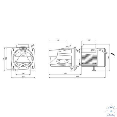 Насос самовсасывающий центробежный Thermo Alliance D-JSWm-20M 1,5 кВт SD00046821 фото