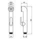 Лейка для гигиенического душа Qtap Rucni округлая QTCRMA021 Chrome/Grey SD00035711 фото 2
