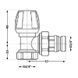 Кран радиаторный Icma №803+940 угловой 3/4" с ручкой SD00023707 фото 2