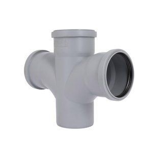 Хрестовина каналізаційна Ostendorf-OSMA HT-System PLUS d90/90/90/90&times;87&deg; SD00057492 фото
