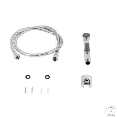 Набор для гігієнічного душу Qtap Inspai-Varius округлий QTSETCRMA021 Chrome/Grey (Set) SD00035713 фото