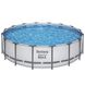 Каркасный бассейн Bestway 5612Z (488х122 см) с картриджным фильтром, стремянкой и тентом ap6980 фото 2