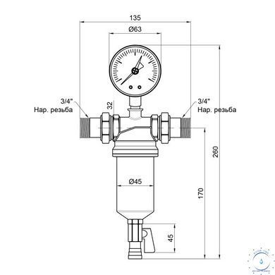 Самопромывной фильтр Icma 3/4" №751 SD00008251 фото