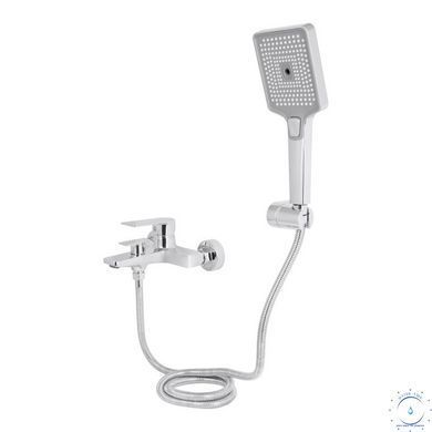 Змішувач для ванни Qtap Aries (з душовим гарнітуром) QTARI259CRM45559 Chrome SD00051683 фото