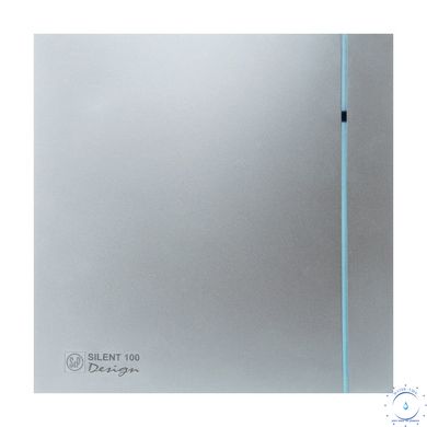 Вытяжной вентилятор Soler&Palau Silent-100 CZ Silver Design-3C 5210603400 фото