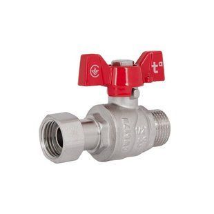 Кран кульовий з накидною гайкою Thermo Alliance Forte 1/2" ВЗ для води прямий SF261W15 SD00021094 фото