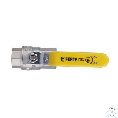 Кран кульовий Thermo Alliance Forte 1/2" ВР для газа (ручка) SF600G15 SD00010581 фото