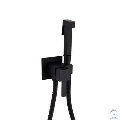 Набор для гигиенического душа Qtap Inspai-Varius прямоугольный QT259710842859NB Black Matt SD00048969 фото