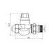 Клапан прямой на обратную линию с повышеной проходимостью Thermo Alliance Forte (Kvs - 3,8 m3/h) 3/4" TAF0023W25 SD00055971 фото 2