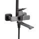 Душова система універсальна Qtap Presto на три споживачі (з виливом) QTPRE111GRP45585 Gunmetal Black SD00051709 фото 3