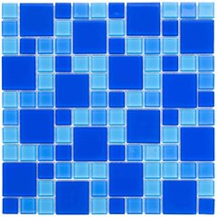 Мозаїка скляна Aquaviva Cristall Dark Blue (23 - 48 мм) ap3749 фото